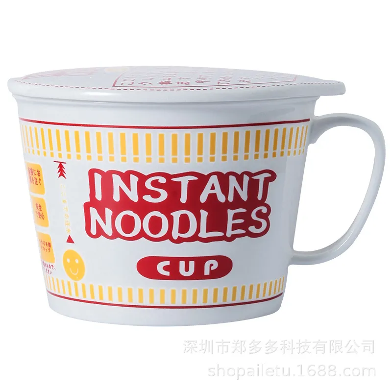 日式創意陶瓷泡麵碗